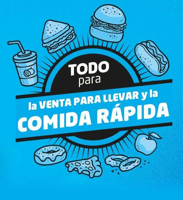 Todo para la VENTA PARA LLEVAR y la COMIDA RÁPIDA