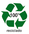 Etiqueta de productos reciclado