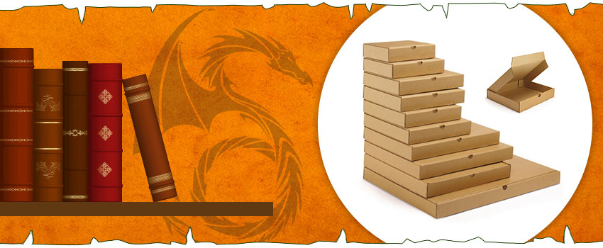 Embalaje inspirado en Juego de Tronos: cajas para libros