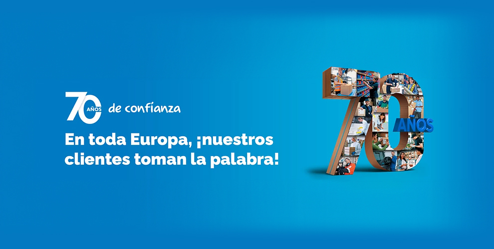 70 años confiando en los embalajes de RAJA® desde toda Europa